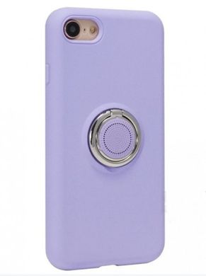 Чехол с креплением под магнитный держатель Ring Silicon Case на iPhone 7/8/SE 2020 Purple