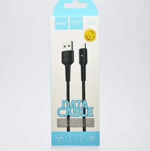 Кабель Hoco X30 Star MicroUSB 2A 1.2m Чорний