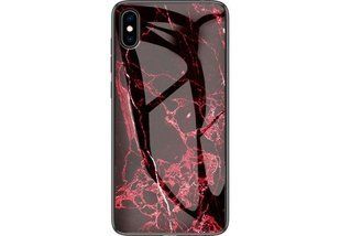 Мармуровий чохол TPU Luxury для iPhone X/XS 5.8" Burgundy