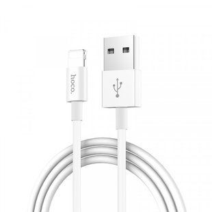 Кабель HOCO X23 Skilled Lightning 1m White