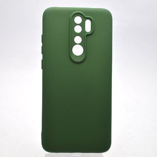Силиконовый чехол накладка Silicon Case Full Camera Lakshmi для Xiaomi Redmi Note 8 Pro Dark Green/Темно-зеленый