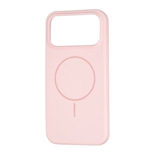 Чехол накладка Silicon Case Slim MagSafe для Apple iPhone 17 Pro Pink Sand