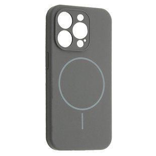 Чехол накладка Silicon Case Slim MagSafe Full Camera для Apple iPhone 15 Pro Max Clay
