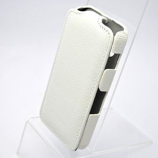 Шкіряний чохол фліп Melkco Jacka leather case for Samsung S5830 Galaxy Ace White [SS5830LCJT1WELC]
