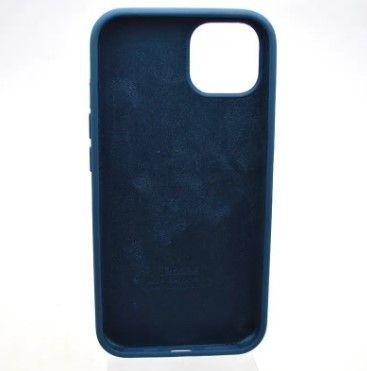 Чохол накладка Silicon Case для Apple iPhone 13 Bird Feather Moniror, Синій