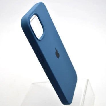 Чохол накладка Silicon Case для Apple iPhone 13 Bird Feather Moniror, Синій