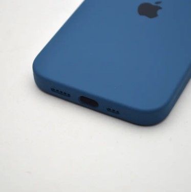 Чохол накладка Silicon Case для Apple iPhone 13 Bird Feather Moniror, Синій