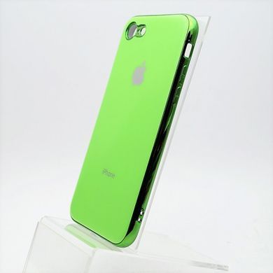 Чехол глянцевый с логотипом Glossy Silicon Case для iPhone 7/8 Green