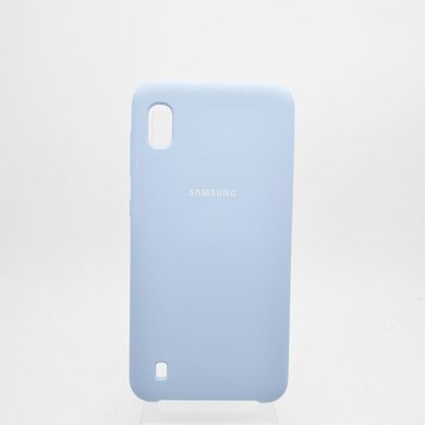 Чехол накладка Silicon Cover for Samsung A105/M105 Galaxy A10/M10 Light Blue (C)