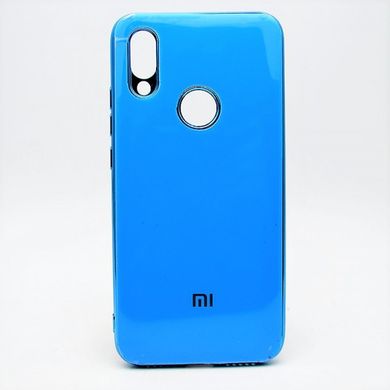 Чохол глянцевий з логотипом Glossy Silicon Case для Xiaomi Redmi 7 Blue