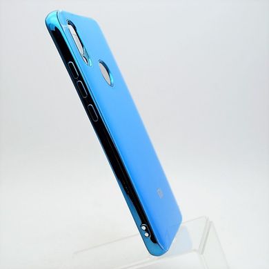 Чехол глянцевый с логотипом Glossy Silicon Case для Xiaomi Redmi 7 Blue