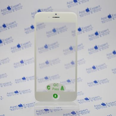 Стекло LCD iPhone 6 с рамкой, OCA и сеточкой спикера White Original