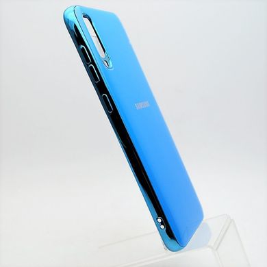 Чохол глянцевий з логотипом Glossy Silicon Case для Samsung A705 Galaxy A70 Blue