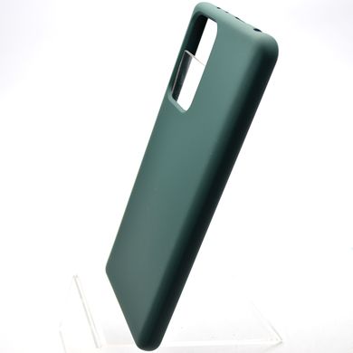Чехол накладка Silicon Case Full Cover для Xiaomi Redmi Note 10 Pro Dark Green