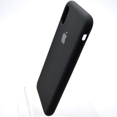 Чехол накладка Silicon Case Full Cover для iPhone X/iPhone Xs Black