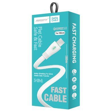 Кабель ANSTY Z-16-A Micro USB 3A 1M Чорний
