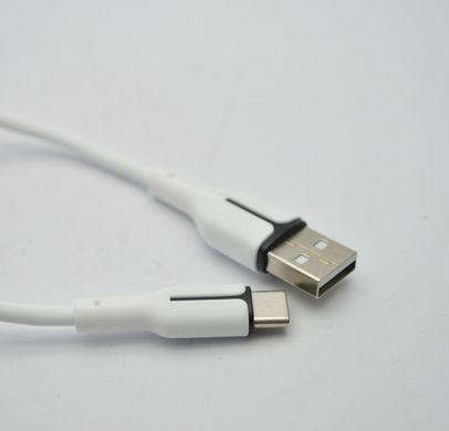 Кабель USB Veron CS06 Silicon Cable Type C 1m White, Білий