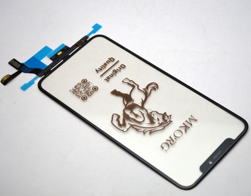 Тачскрин (Сенсор) Apple iPhone XS Max (PN: 821-02157-A) с микросхемой и пленкой ОСА Original/Оригинал, Черный