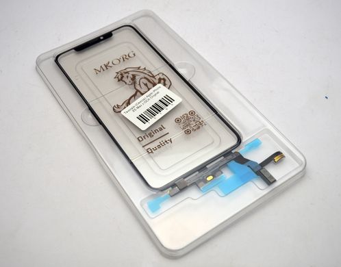 Тачскрін (Сенсор) Apple iPhone XS Max (PN: 821-02157-A) з мікросхемою та плівкою ОСА Original/Оригінал, Чорний