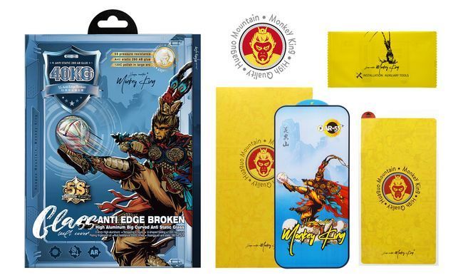 Защитное стекло Monkey King 5S ANTI EDGE BROKEN Apple iPhone 13 Pro Max/iPhone 14 Plus