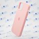 Чехол матовый с логотипом Silicon Case для iPhone 12/12 Pro Light Pink