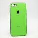 Чехол глянцевый с логотипом Glossy Silicon Case для iPhone 7/8 Green