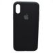 Чехол накладка Silicon Case Full Cover для iPhone X/iPhone Xs Black