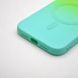 Чохол накладка з MagSafe Bright Case для Apple iPhone 12 Green-Turquoise