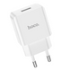 Сетевое зарядное устройство Hoco C106A Leisure 1USB 2.1A White