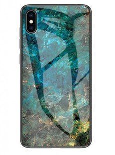 Мармуровий чохол TPU Luxury для iPhone X/XS 5.8" Skay Blue