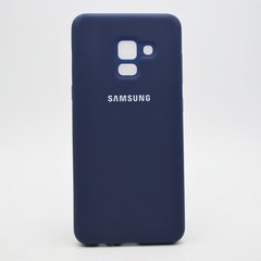 Матовий чохол New Silicon Cover для Samsung A530 Galaxy A8 (2018) Blue Copy