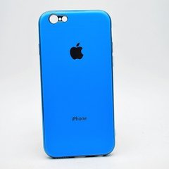 Чехол глянцевый с логотипом Glossy Silicon Case для iPhone 6/6S Blue