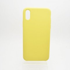 Чохол накладка XO Silicone Case for iPhone X/ iPhone XS (Yellow)