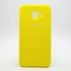 Матовый чехол New Silicon Cover для Samsung J400 Galaxy J4 (2018) Yellow Copy