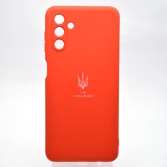 Чехол с патриотическим принтом Silicone Case Print Тризуб для Samsung A135/A047/A326 Galaxy A13/A04s/A32 5G Red/Червоний