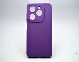 Чехол накладка Silicon Case Full Camera Infinix Smart 8/Smart 8 HD/Hot 40i/Smart 8 Plus Фиолетовый