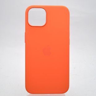 Чехол накладка Silicon Case с MagSafe Splash Screen для iPhone 13 Apricot Orange