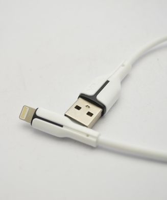 Кабель USB Veron LS06 Silicon Cable Lightning 1M White, Білий
