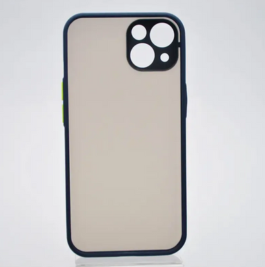 Чохол з напівпрозорою задньою кришкою Matte Color Case Full Camera для Apple iPhone 13 mini Синій