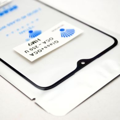 Стекло LCD Xiaomi Redmi 9 з ОСА Black Original