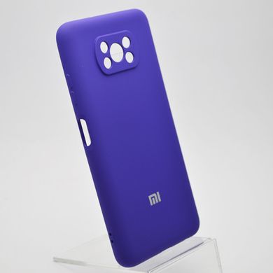 Чехол накладка Full Silicon Cover для Xiaomi Poco X3 Purple
