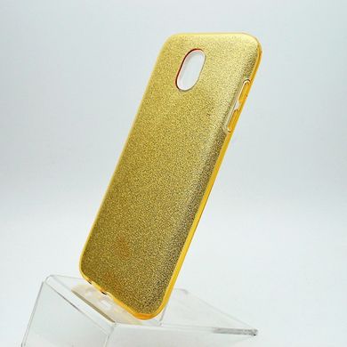 Чехол силиконовый с блестками TWINS для Samsung J530 Galaxy J5 (2017) Gold