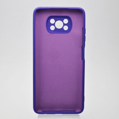 Чехол накладка Full Silicon Cover для Xiaomi Poco X3 Purple
