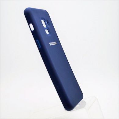 Матовий чохол New Silicon Cover для Samsung A530 Galaxy A8 (2018) Blue Copy