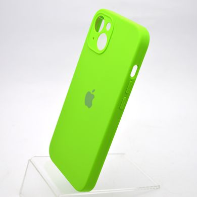 Чохол накладка Silicon Case Full camera для iPhone 13 Green/Салатовий