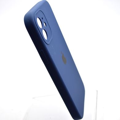 Чехол накладка Silicon Case Full Сamera для iPhone 12 Deep Navy