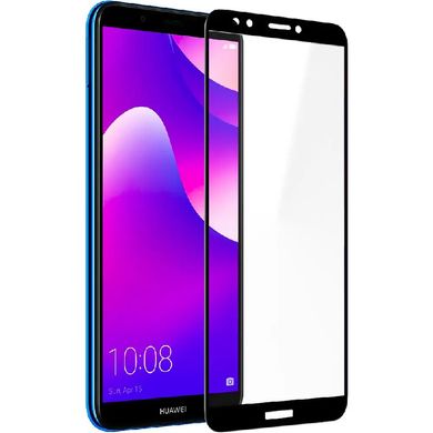Защитное стекло Huawei Y7 2018/7C Pro/Enjoy 8 Full Screen Triplex Глянцевое Black тех. пакет