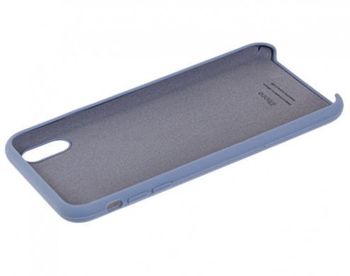 Чохол накладка Silicon Case для iPhone X / XS 5,8" Lavander Gray Original