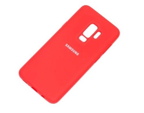Матовый чехол New Silicon Cover для Samsung G965 Galaxy S9 Plus Red