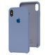 Чохол накладка Silicon Case для iPhone X / XS 5,8" Lavander Gray Original